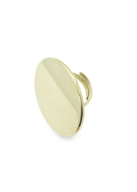 FREYA FULL MOON HAMMERED RING